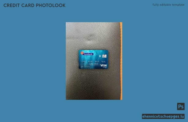 Griechenland Eurobank Ergasias Visa Classic Karte Fotoansicht Beispielvorschau